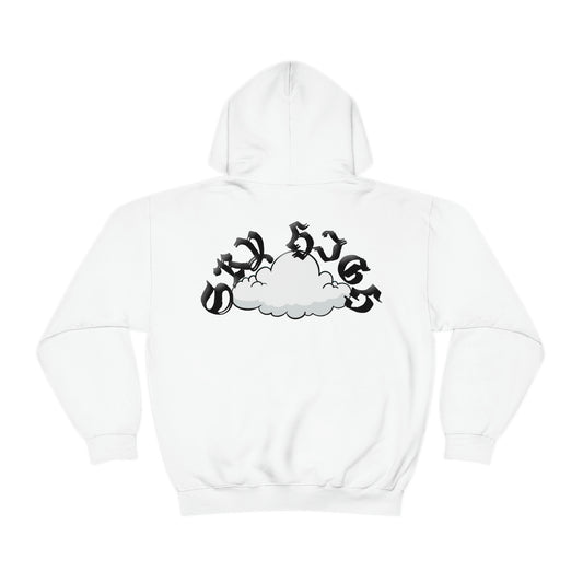 White Sky High Hoodie With Logo In The Back